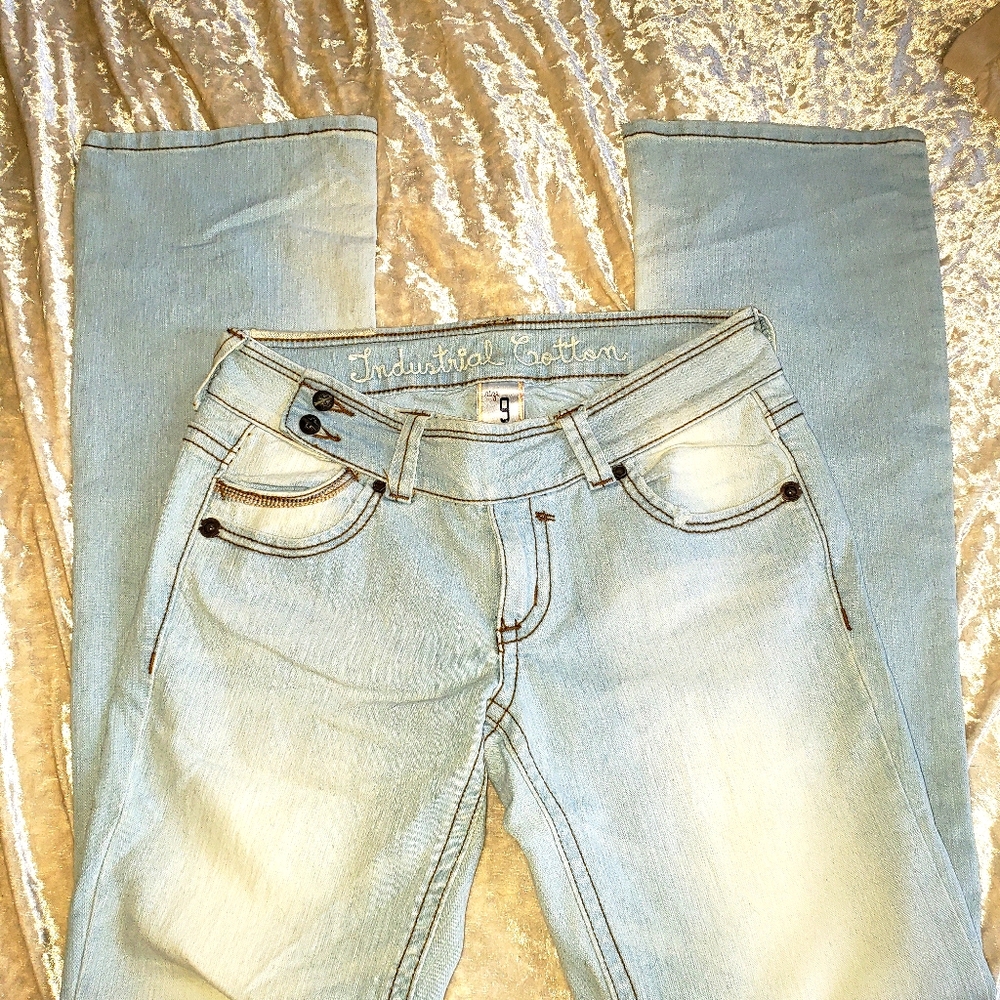 Industrial Cotton flare jeans